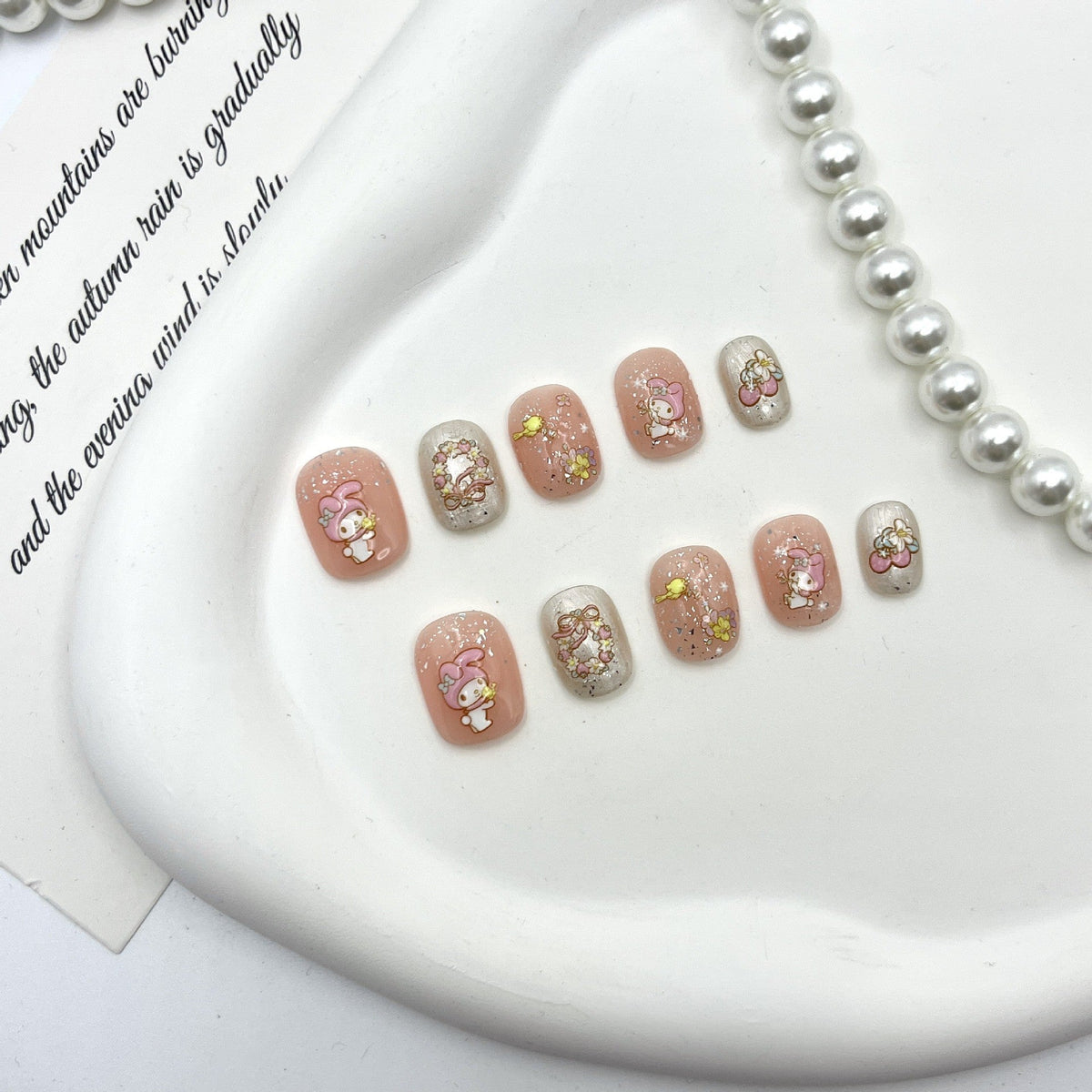 Whimsical Character Press-On Nail Set