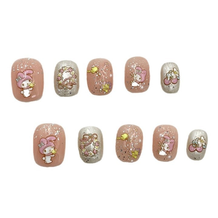 Whimsical Character Press-On Nail Set