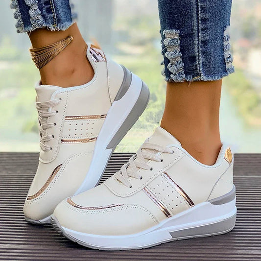 Whitney | Women's Lace-Up Fashion Sneakers - Image 1