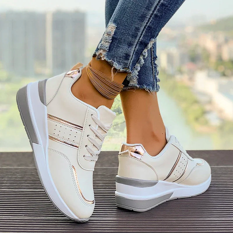 Whitney | Women's Lace-Up Fashion Sneakers - Image 2