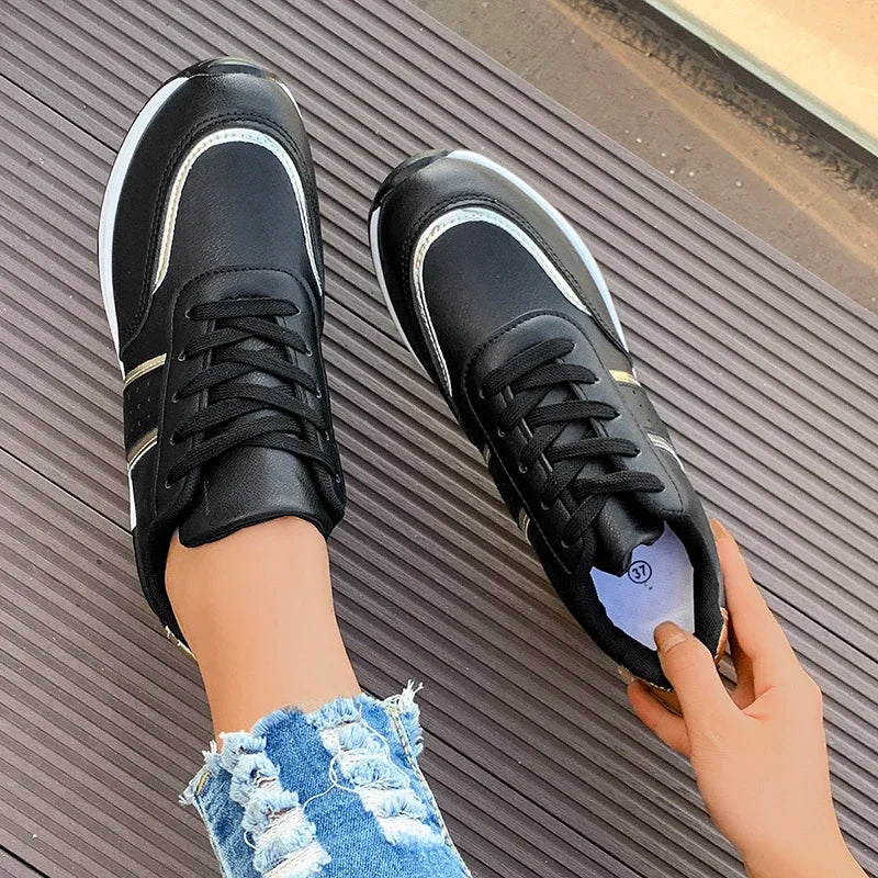 Whitney | Women's Lace-Up Fashion Sneakers - Image 6