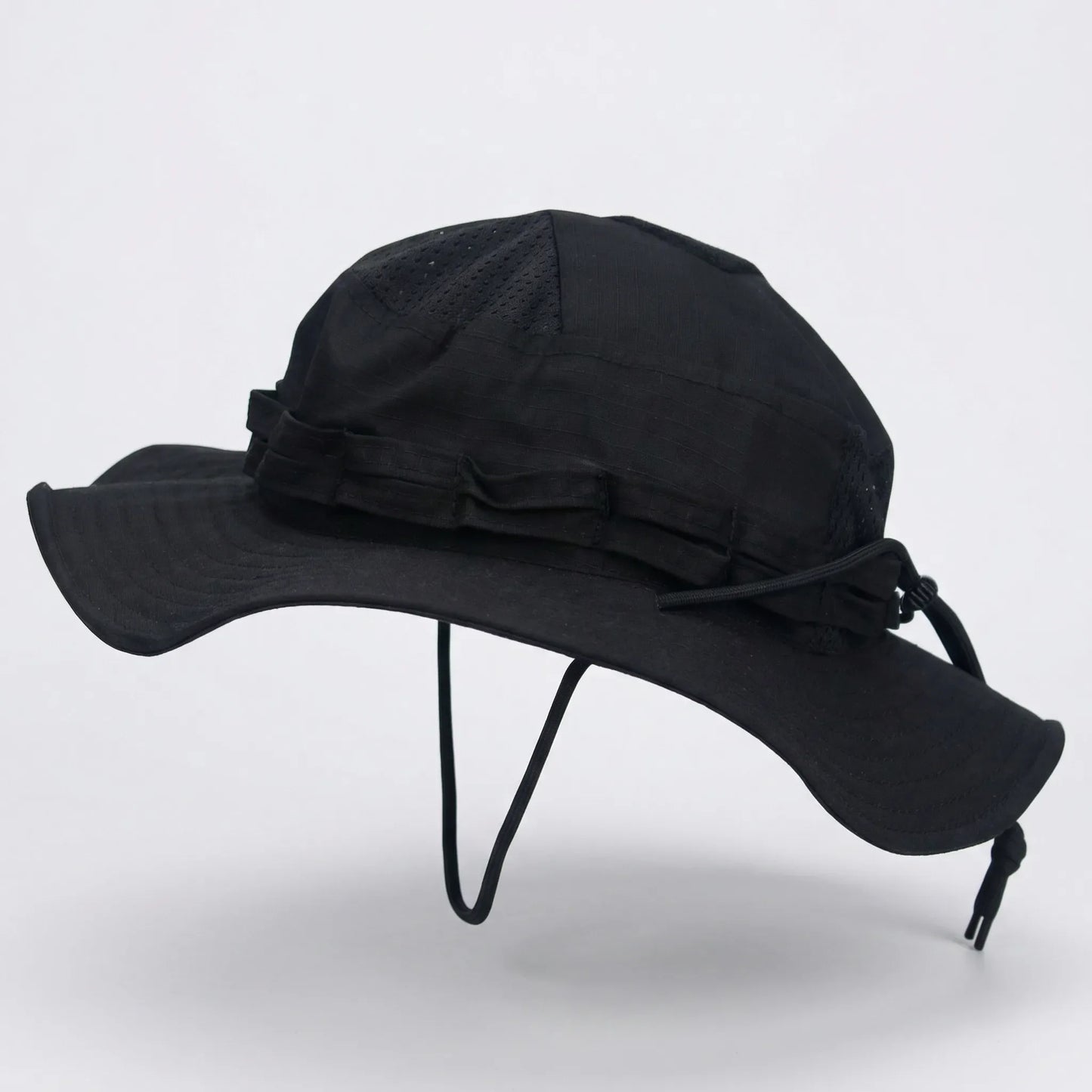 Wide-Brim Tactical Camouflage Bucket Hat