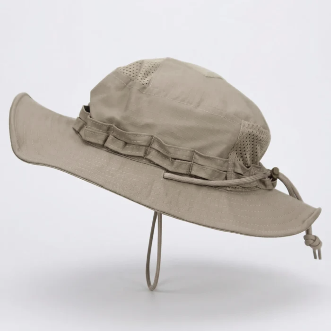 Wide-Brim Tactical Camouflage Bucket Hat