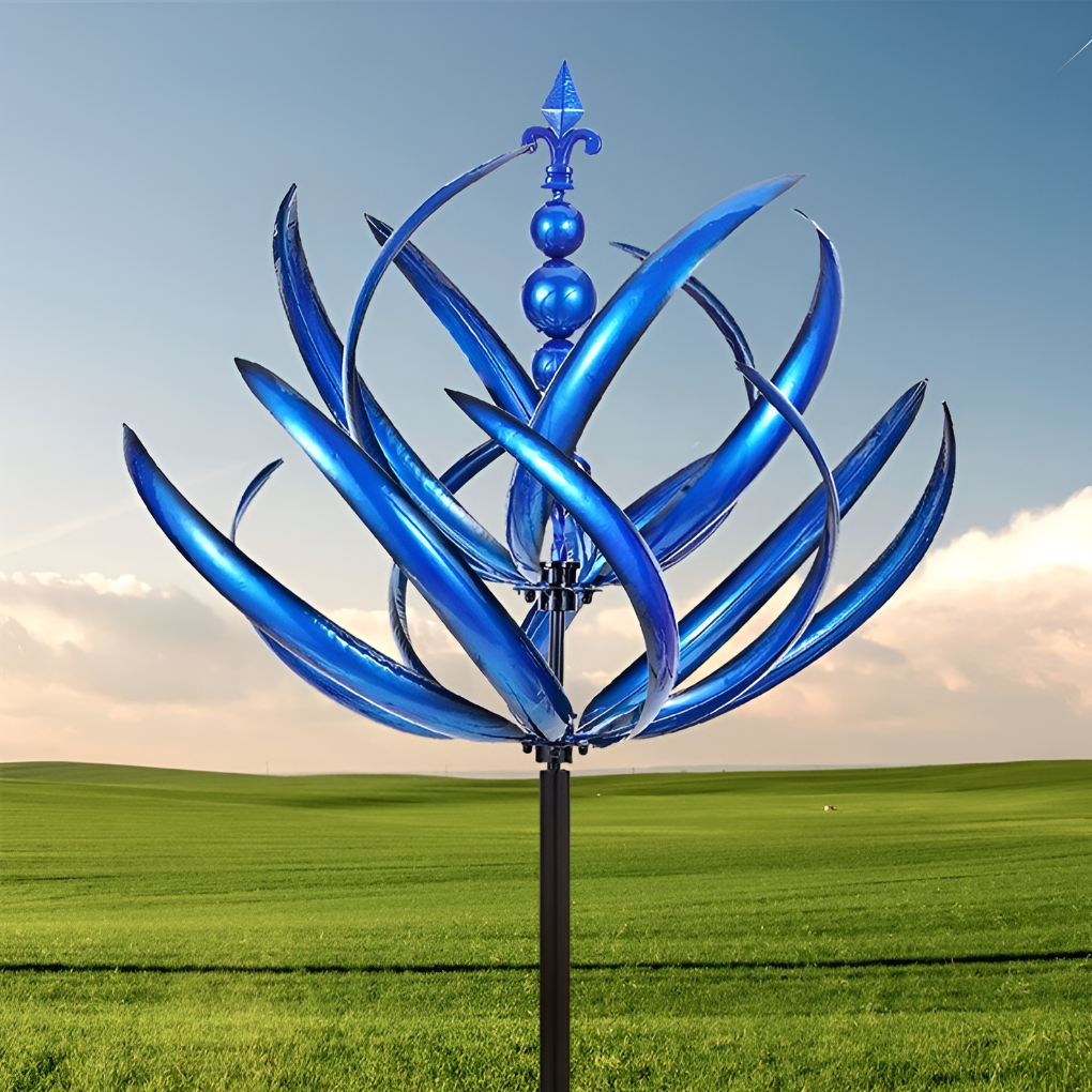 Wind-Driven Kinetic Art Sculpture