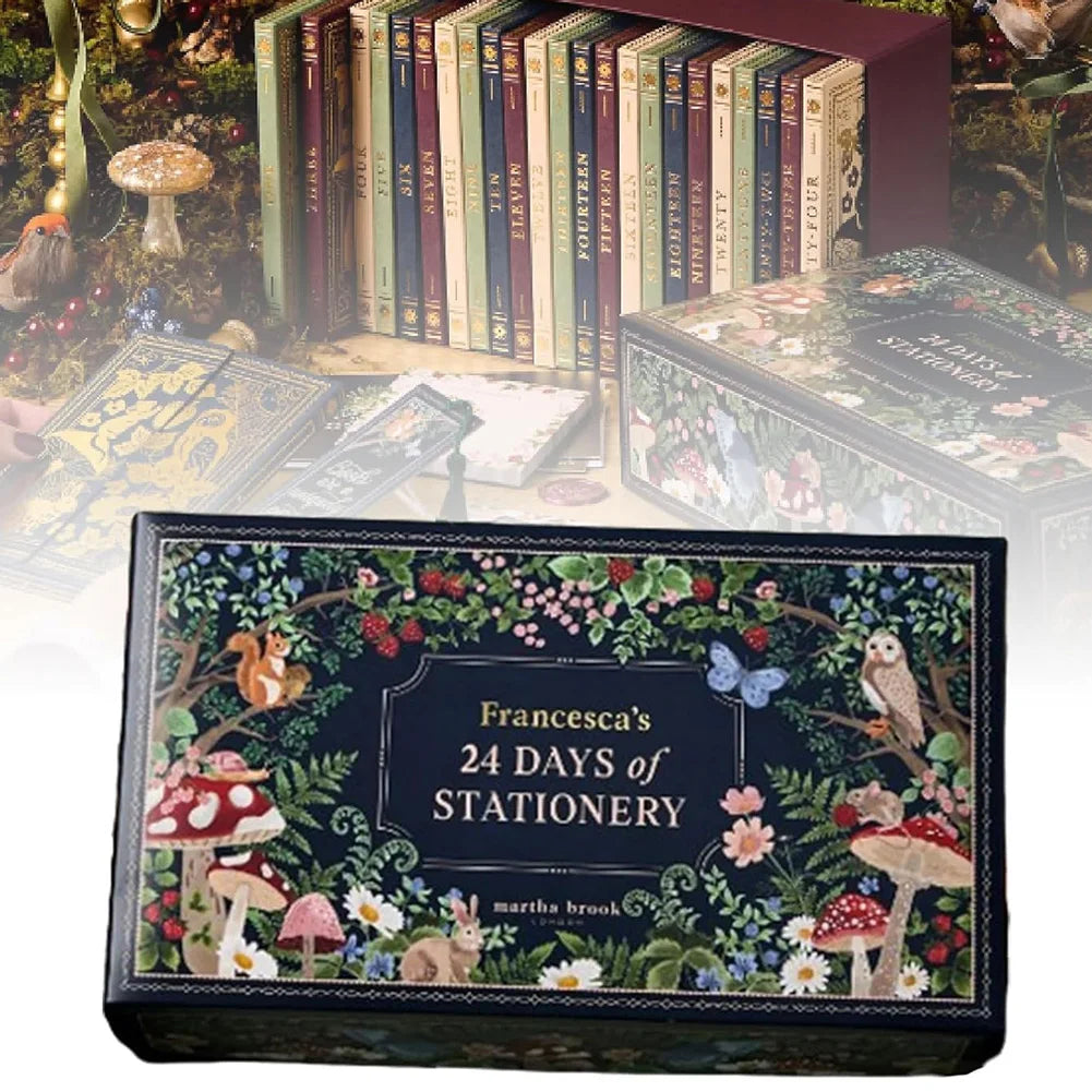 Winter Pattern Advent Calendar – 24 Days of Stationery and Creative Accessories