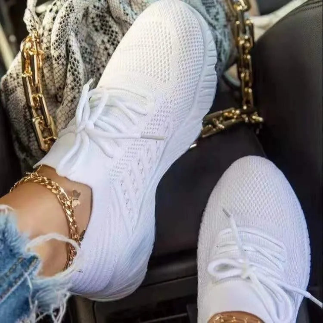 Women's Breathable Lace-Up Chunky Sneakers