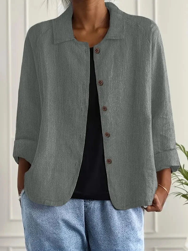 Women's Button-Through Casual Jacket