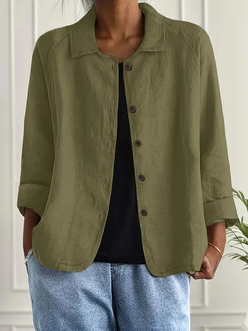 Women's Button-Through Casual Jacket