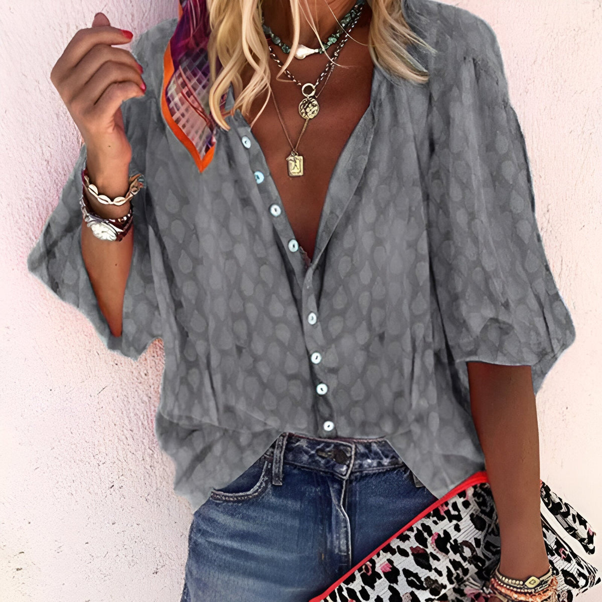 Women's Button-Up Blouse