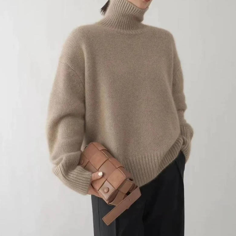 Women's Cashmere Turtleneck Sweater