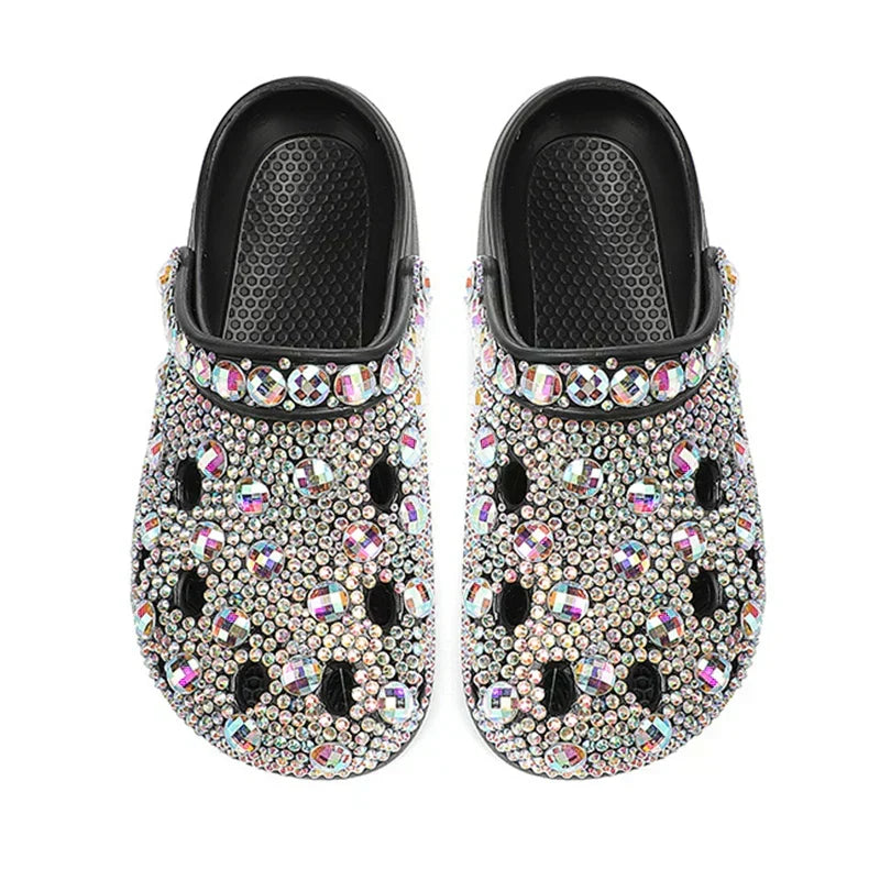 Women's Crystal-Embellished EVA Summer Slippers