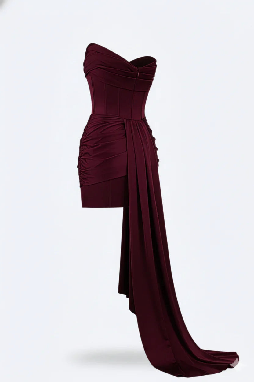 Women's Draped Off-Shoulder Corset Party Dress