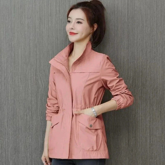 Women's Drawstring Waist Anorak Jacket