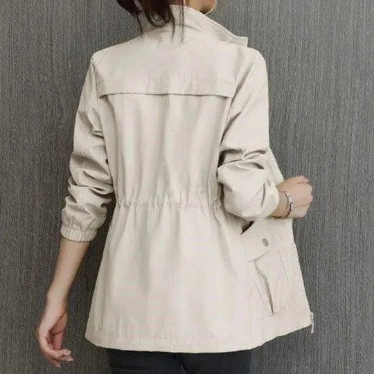 Women's Drawstring Waist Anorak Jacket