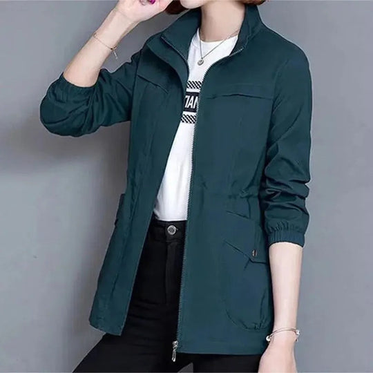 Women's Drawstring Waist Anorak Jacket