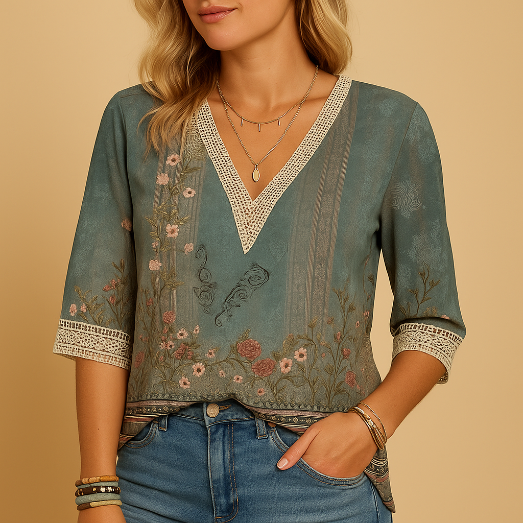 Women's Elegant Blouse with Flattering Fit & Timeless Style