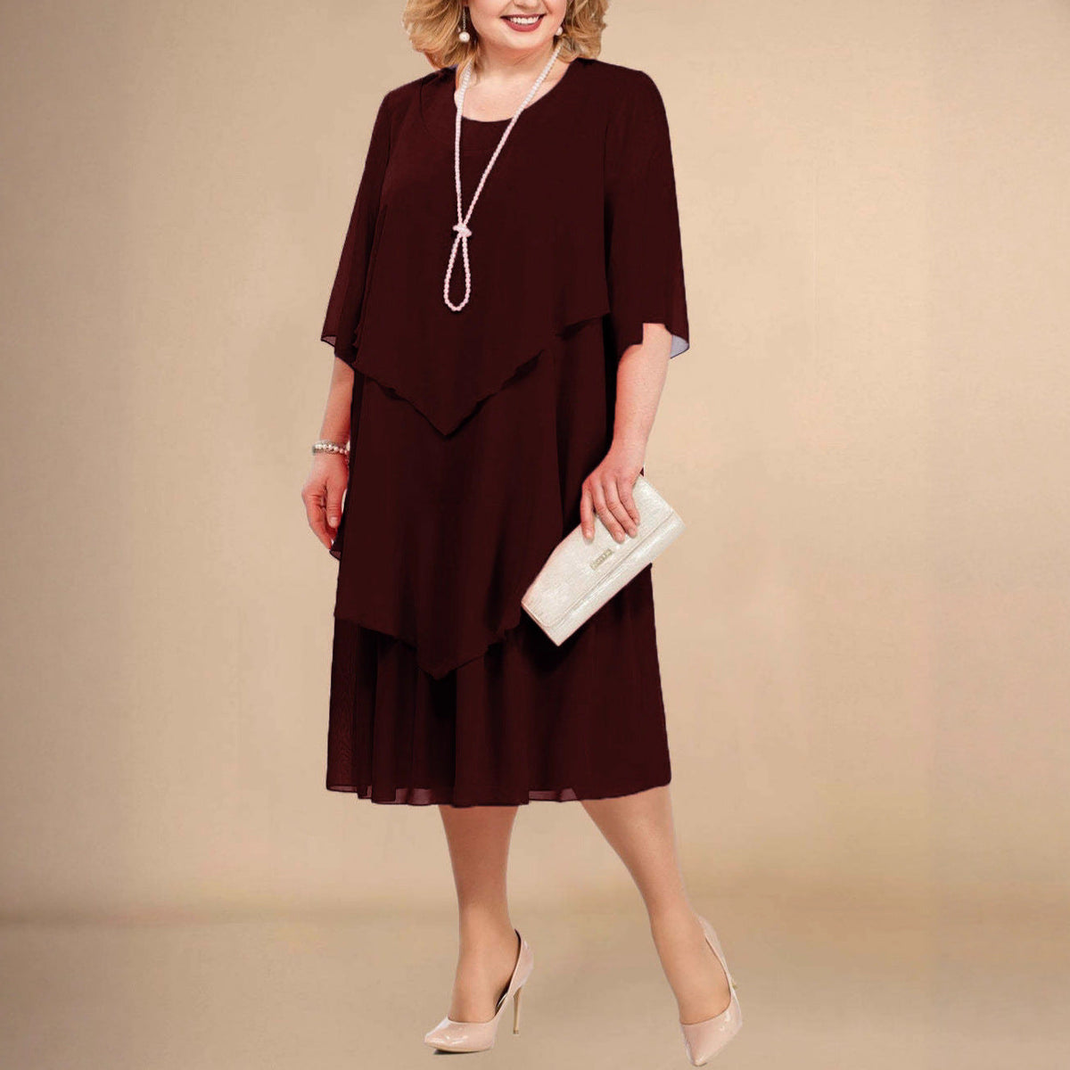 Women's Elegant Chiffon Dress