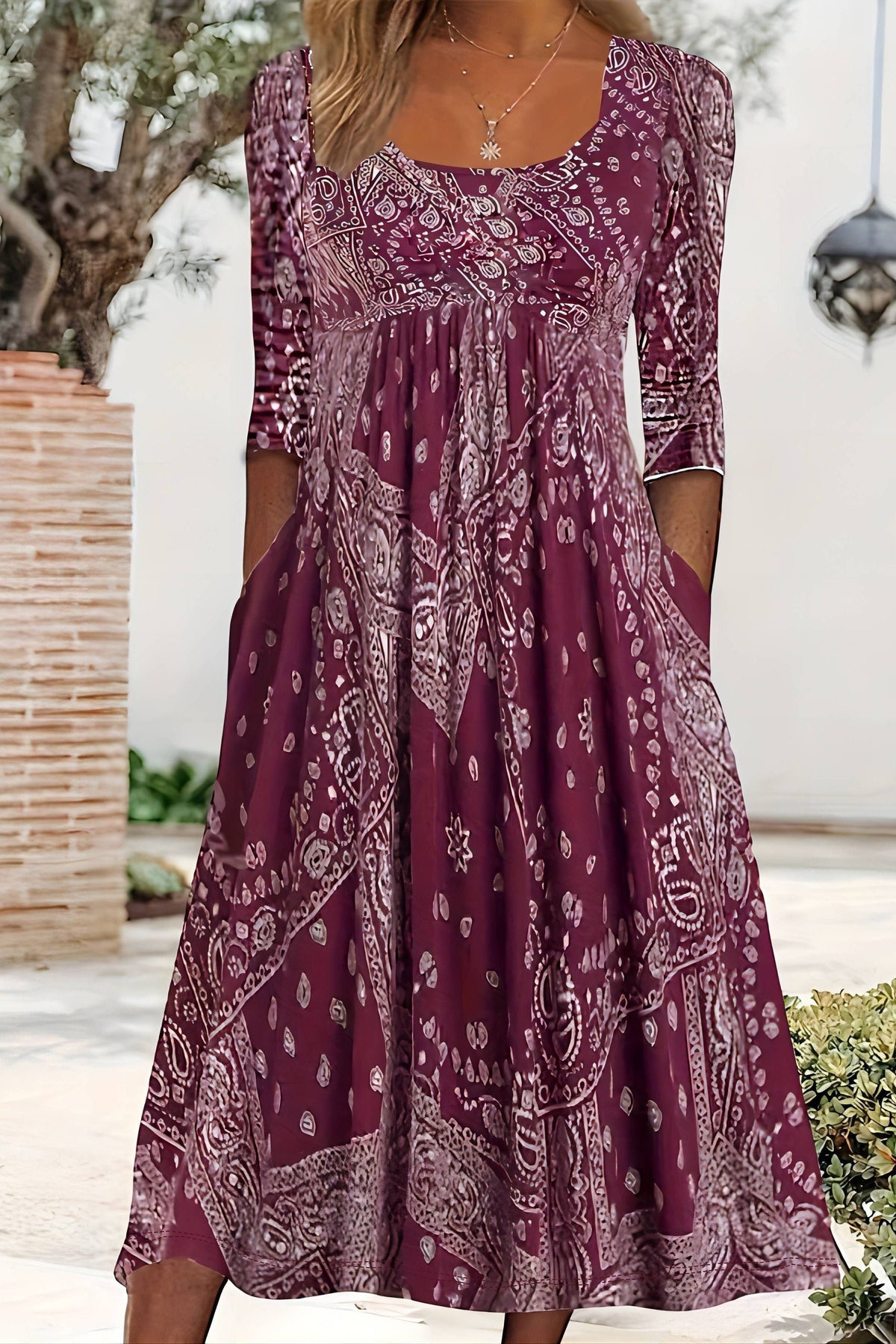 Women's Elegant Classic Midi Dress