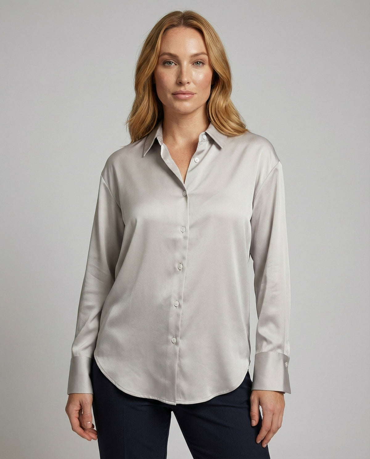 Women's Elegant Vintage Silk Blouse