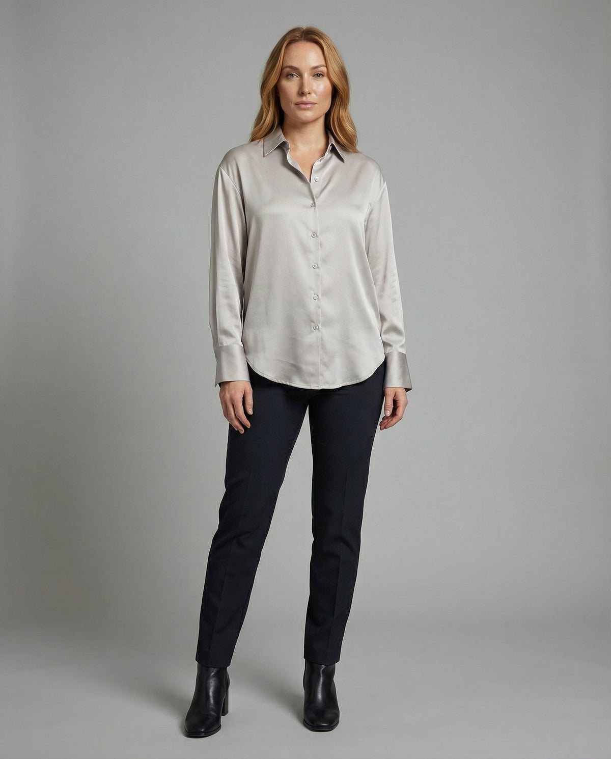 Women's Elegant Vintage Silk Blouse