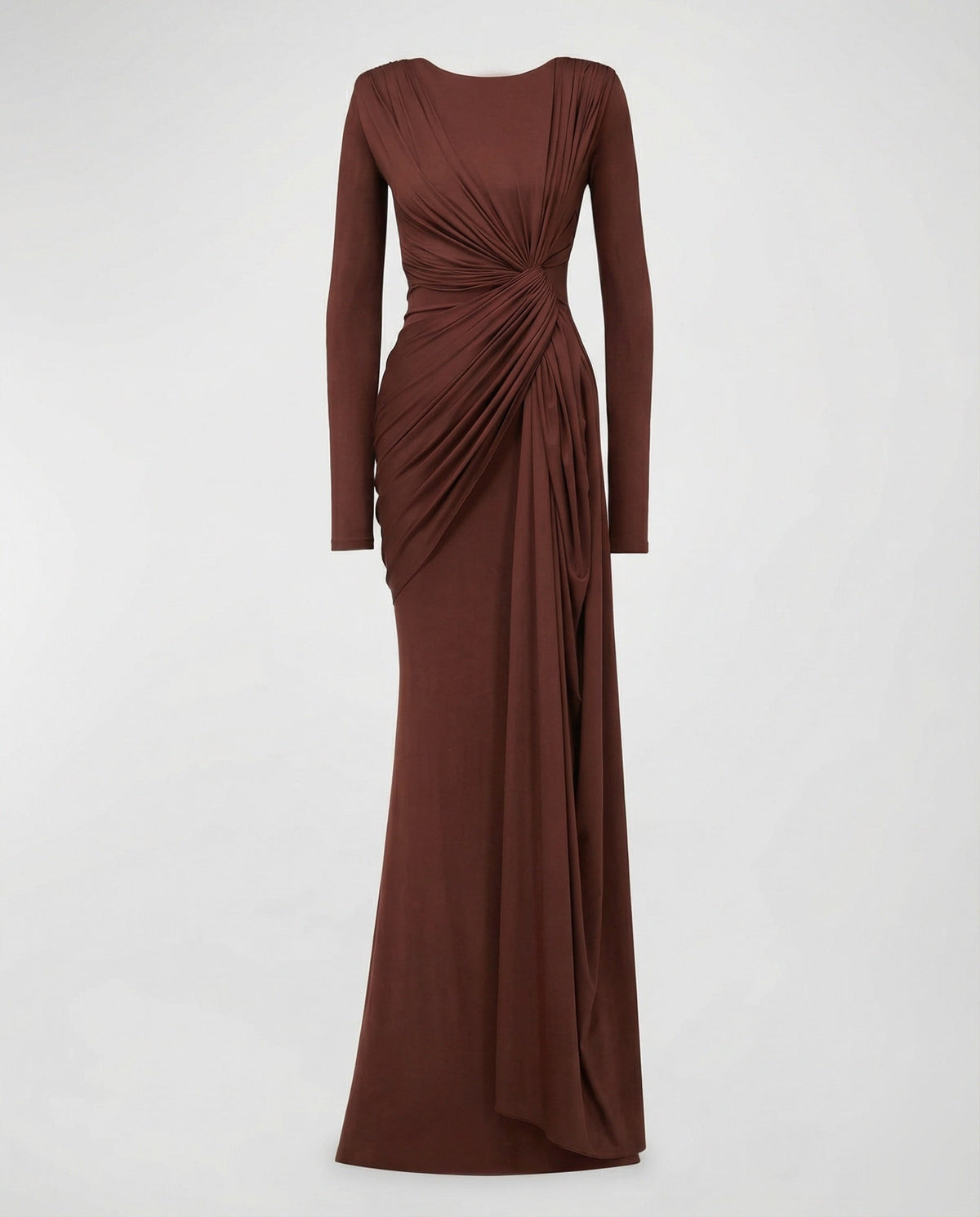 Women's Flowing Twist-Waist Jersey Evening Dress Avellé