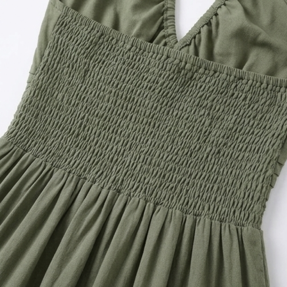 Women's Flowy Halterneck Maxi Dress