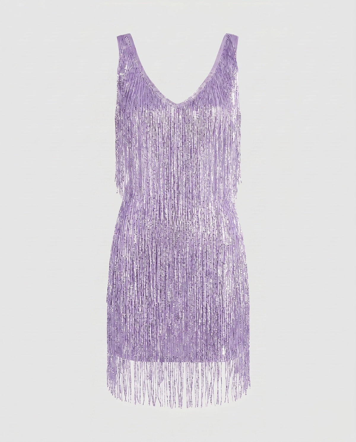 Women's Glamorous Fringe Mini Dress