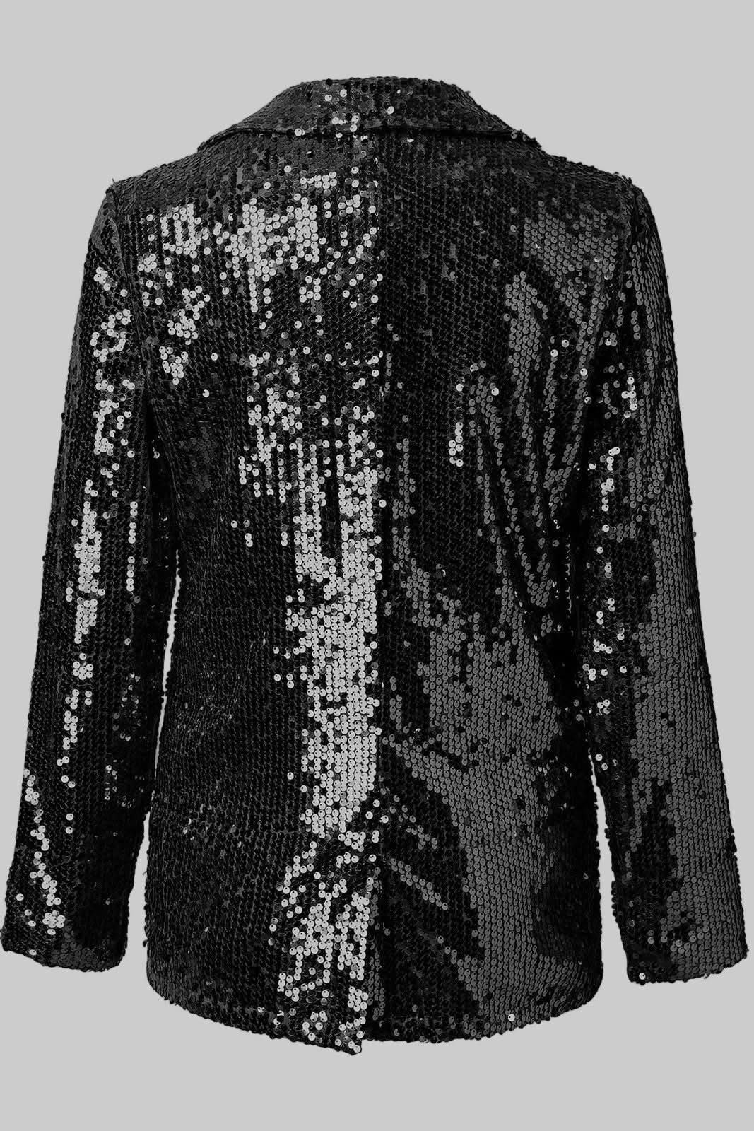 Women's Glitter Sequin Blazer