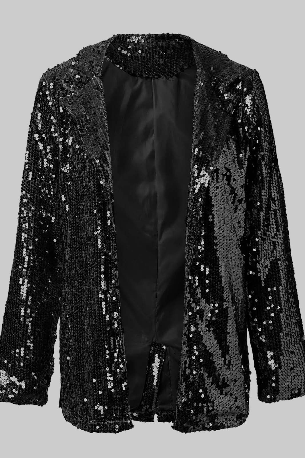 Women's Glitter Sequin Blazer