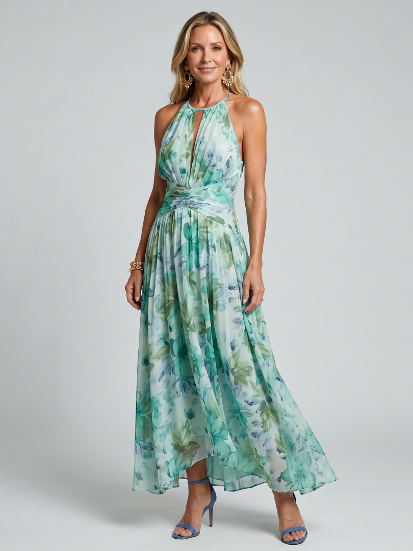 Women's Halter Maxi Dress