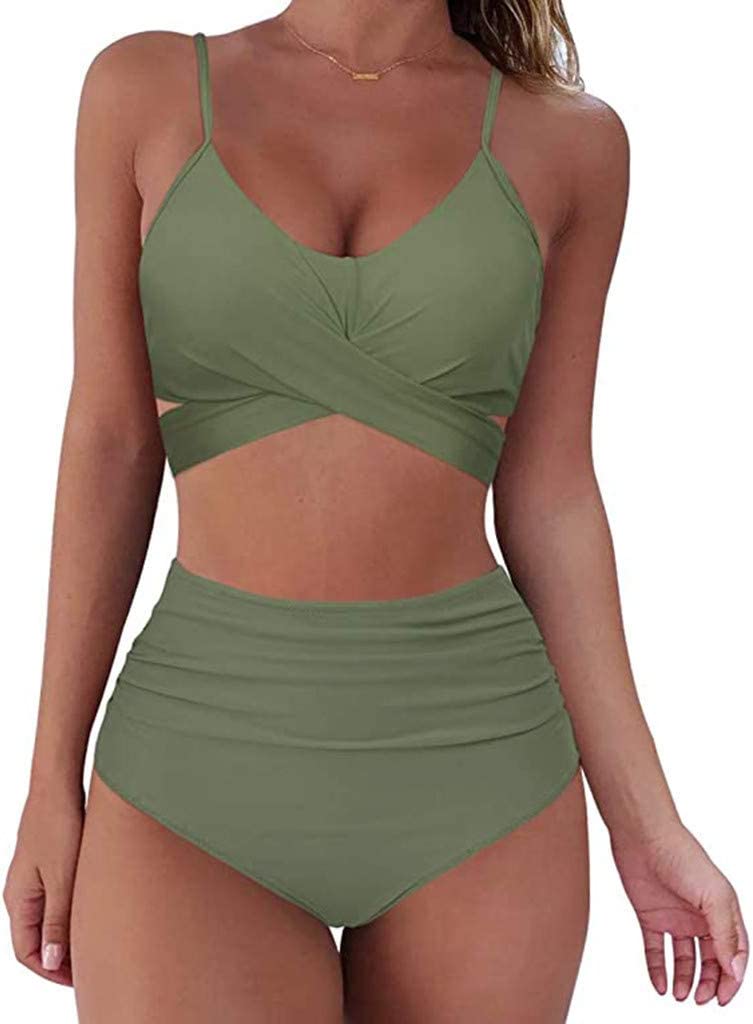 Women's High-Waisted Colourful Bikini