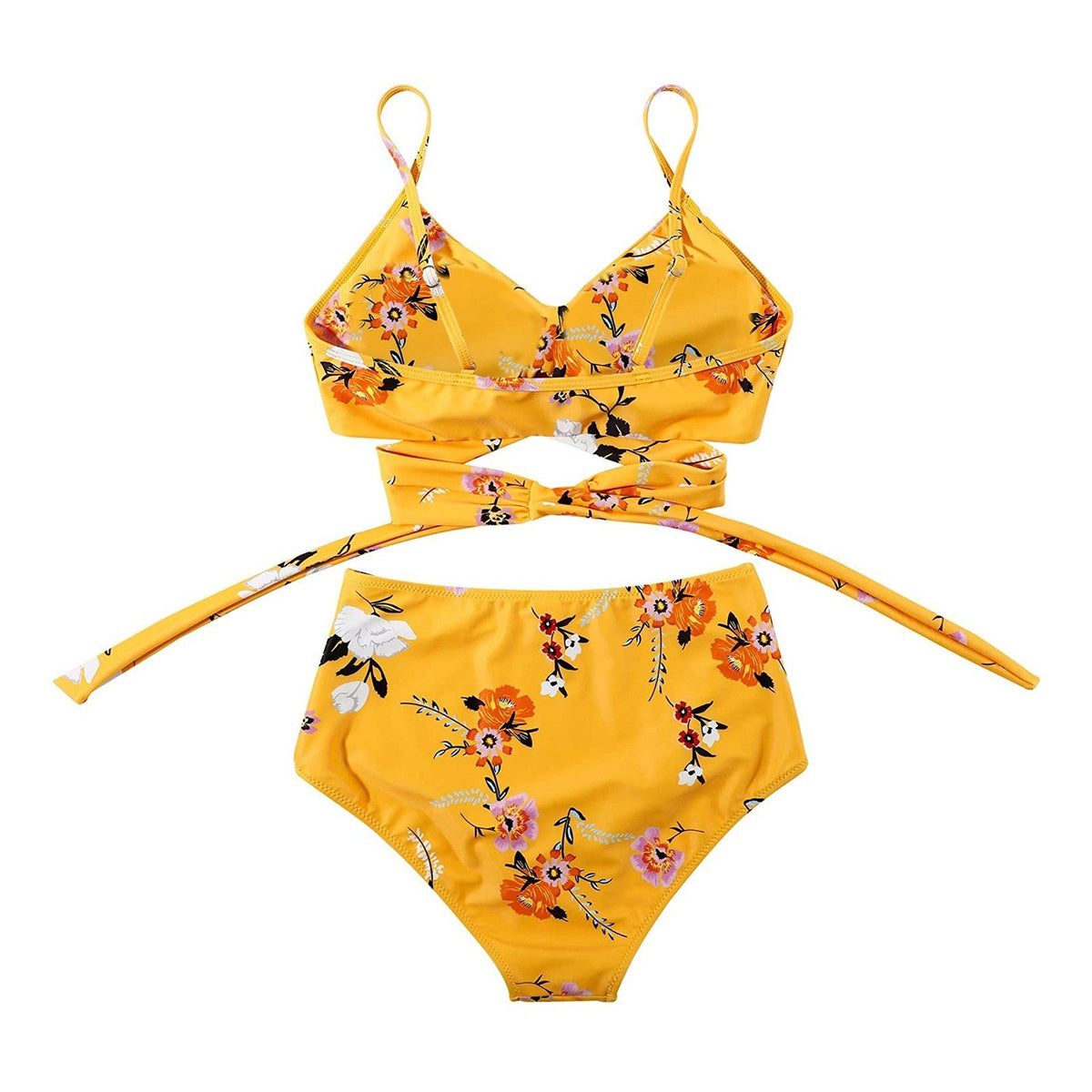 Women's High-Waisted Colourful Bikini