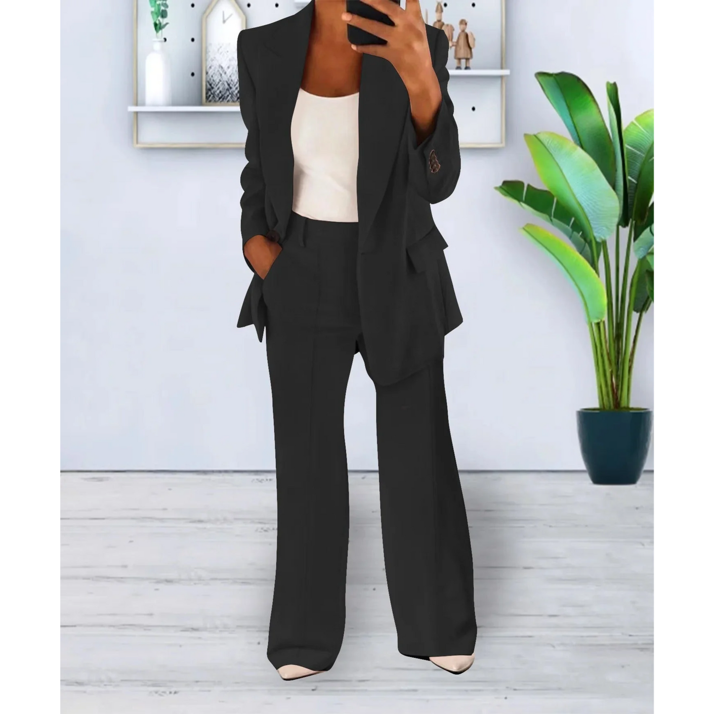 Women's High-Waisted Two Piece Set
