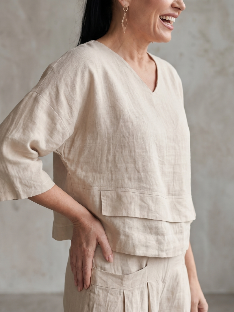 Women's Layered Wide-Leg Set