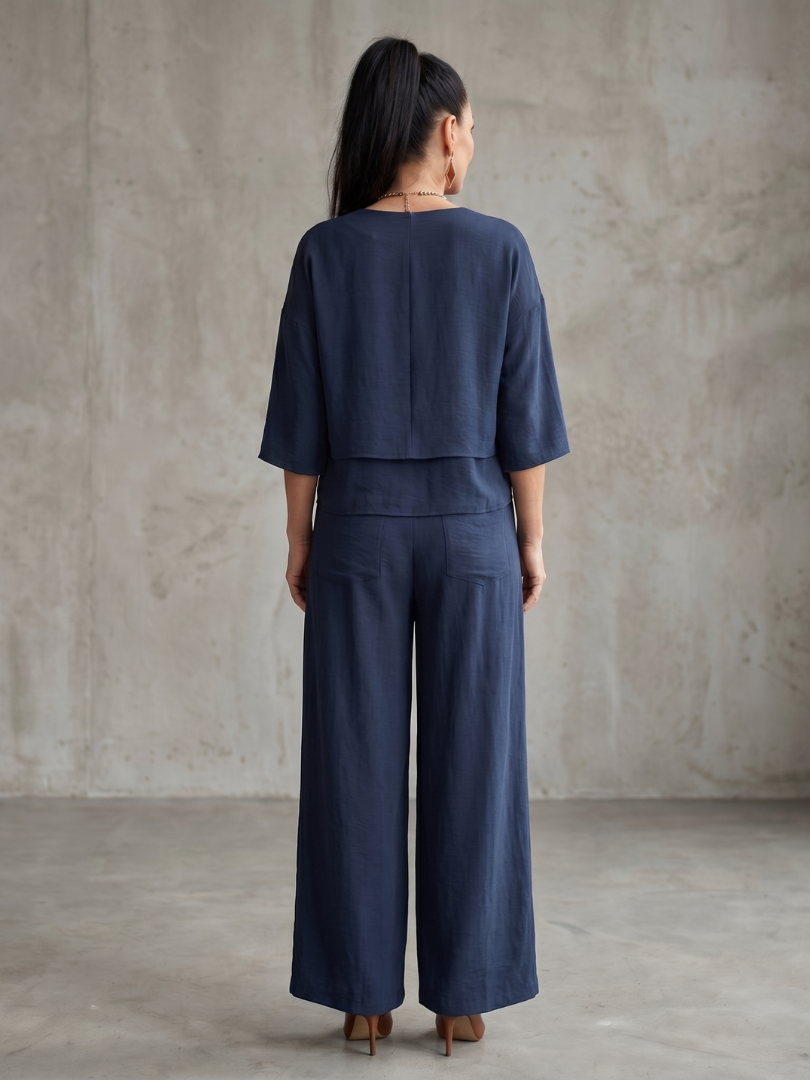 Women's Layered Wide-Leg Set