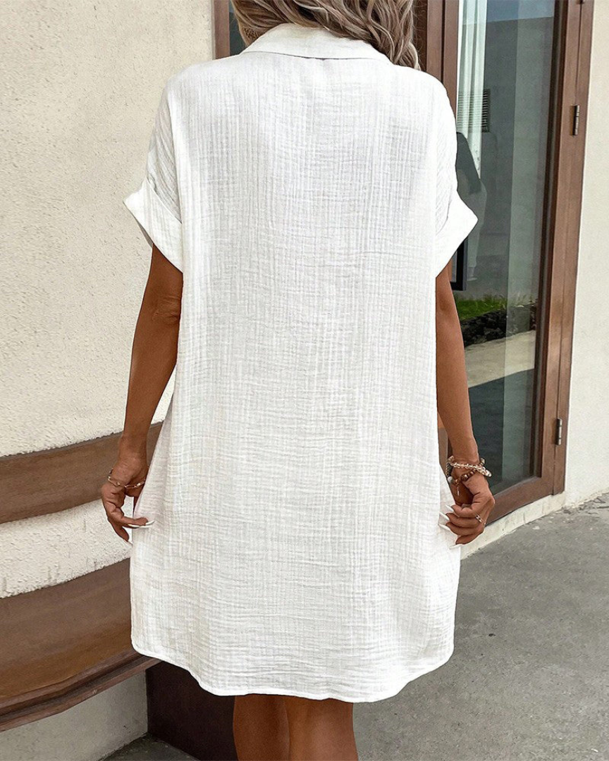 Women's Lightweight Breathable Shirt Dress for the Office