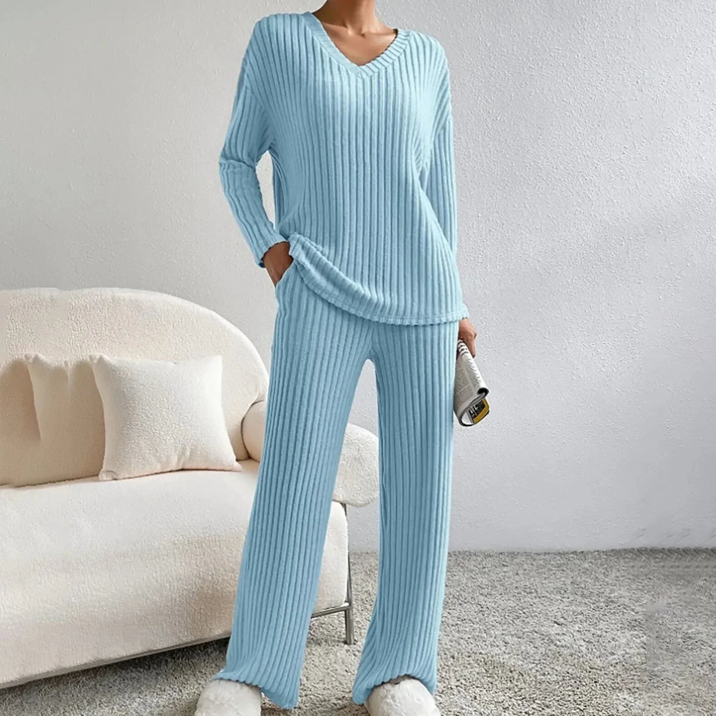 Women's Long-Sleeve Knit Set