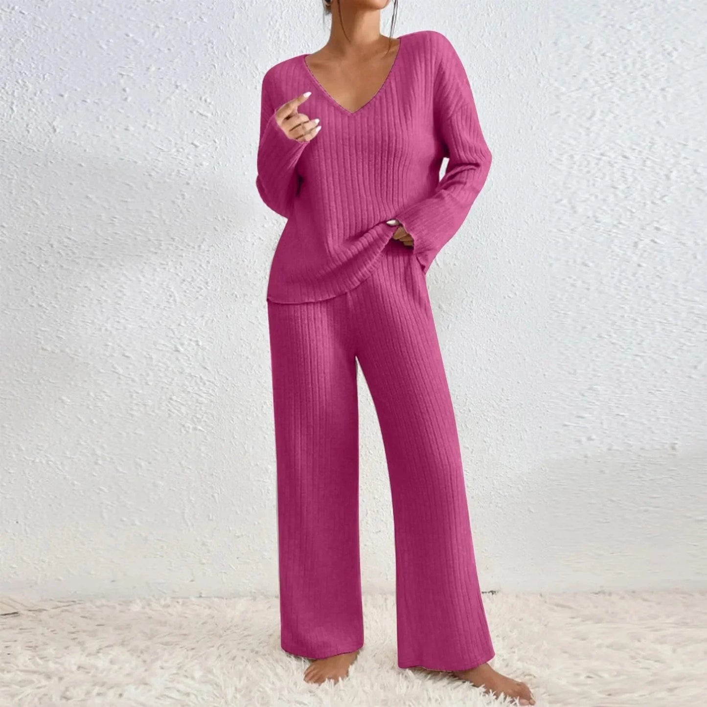 Women's Long-Sleeve Knit Set