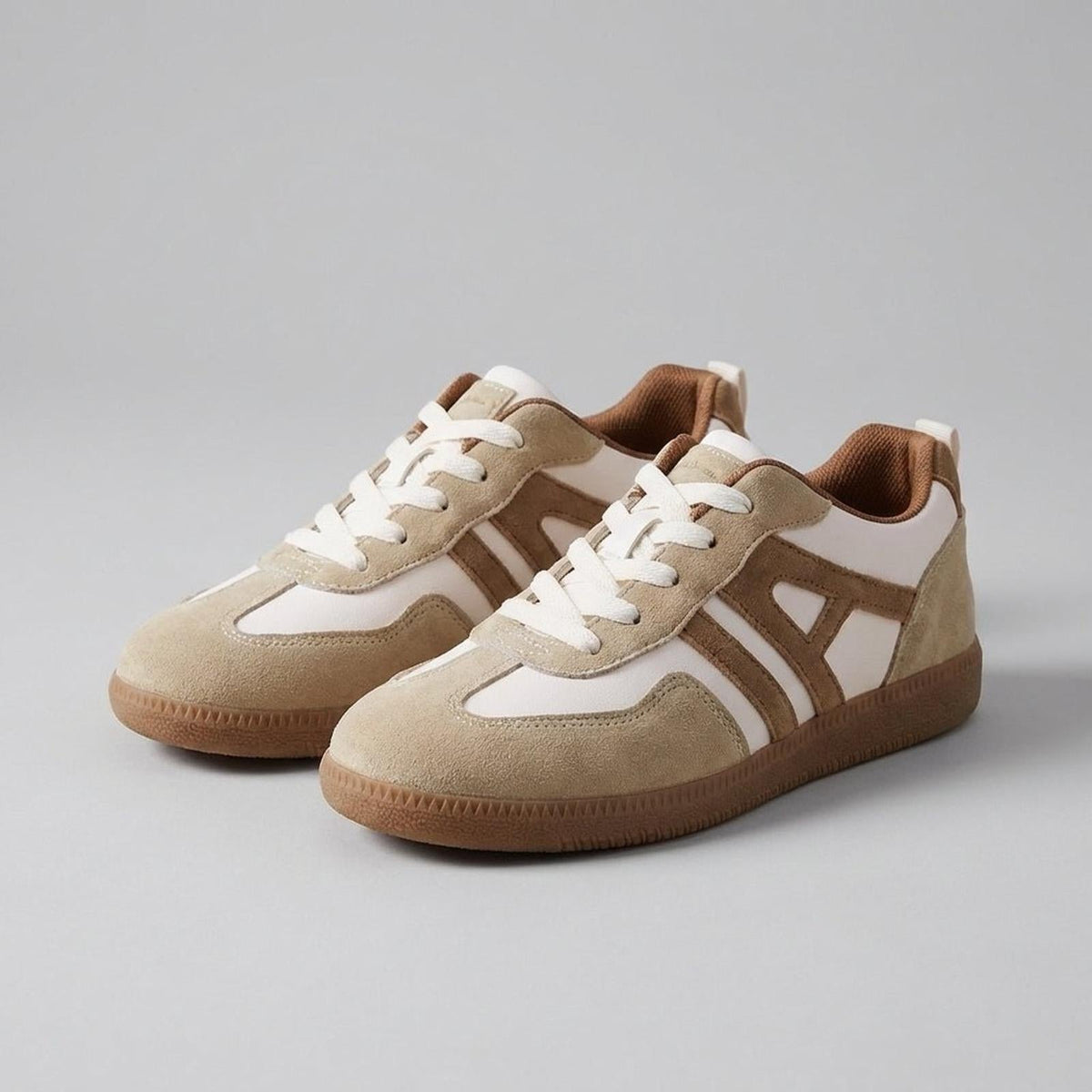 Women's Low-Top Lace-Up Color-Block Orthopedic Sneakers