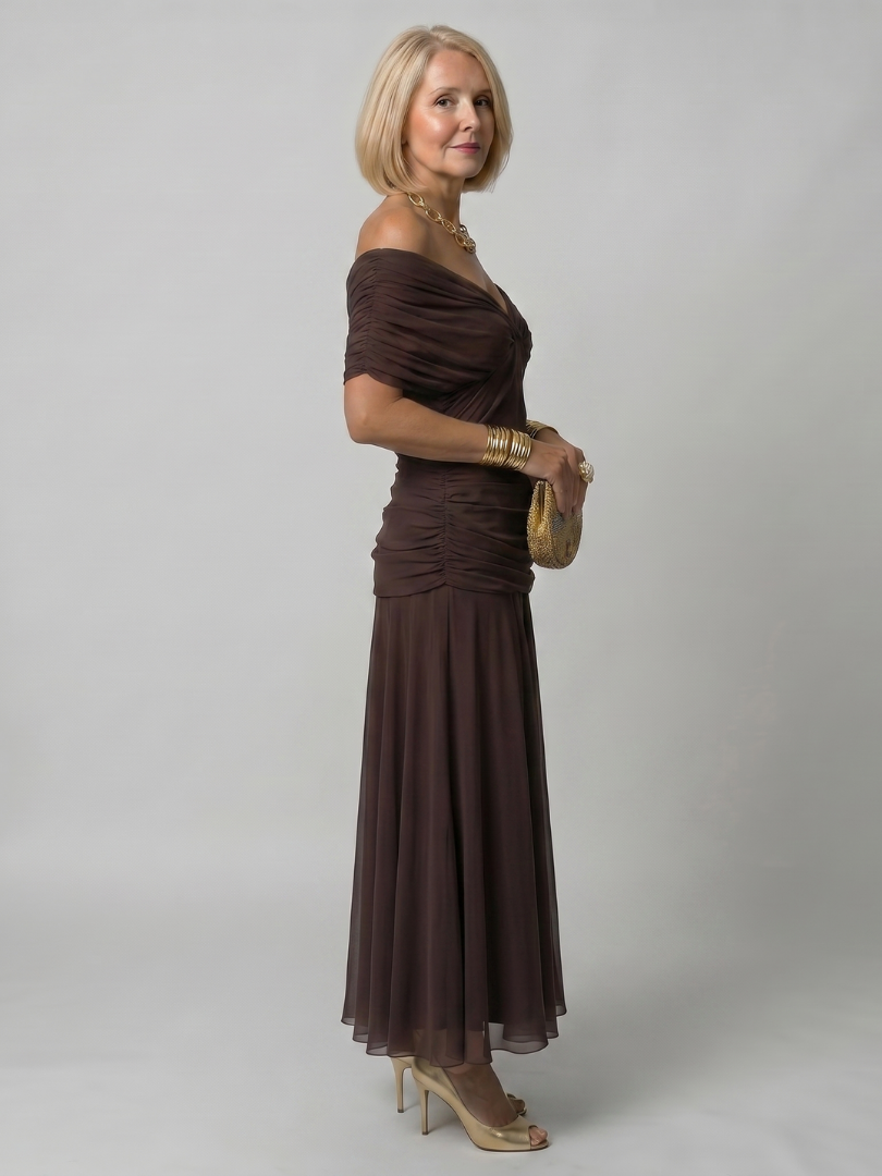 Women's Off-Shoulder Maxi Dress