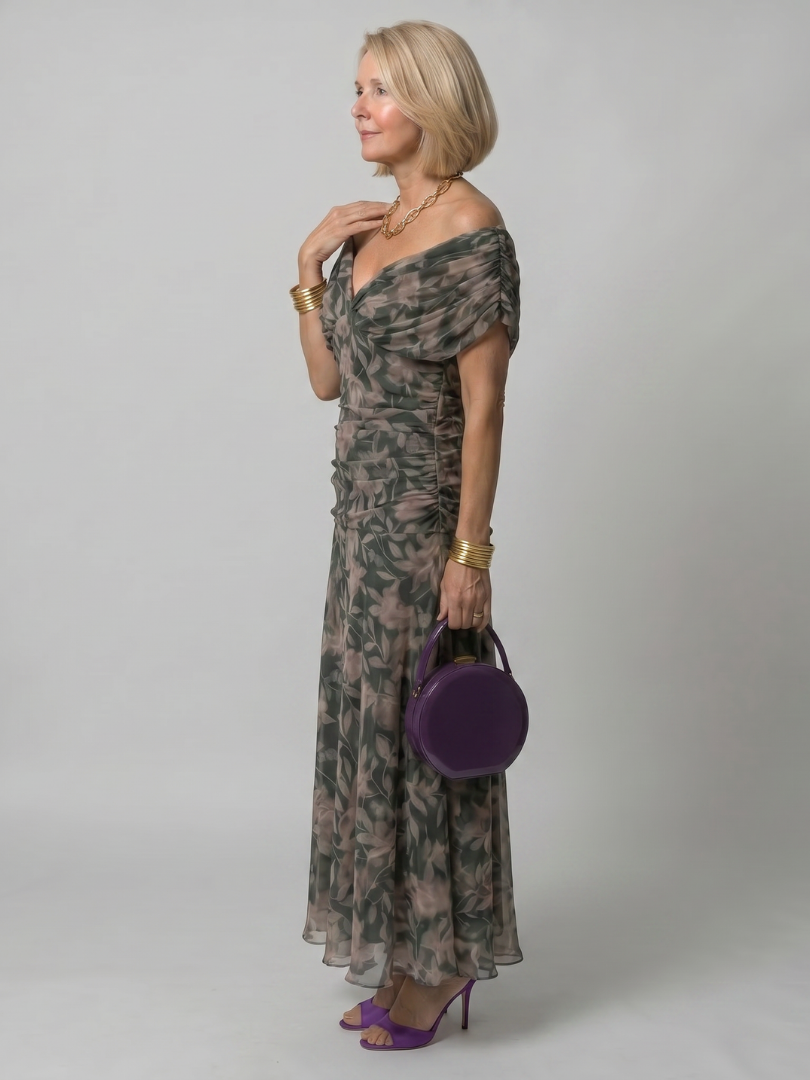 Women's Off-Shoulder Maxi Dress