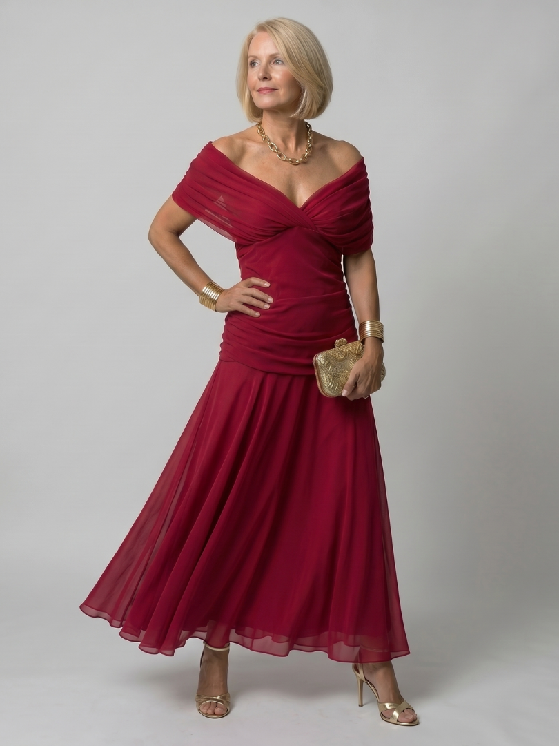 Women's Off-Shoulder Maxi Dress