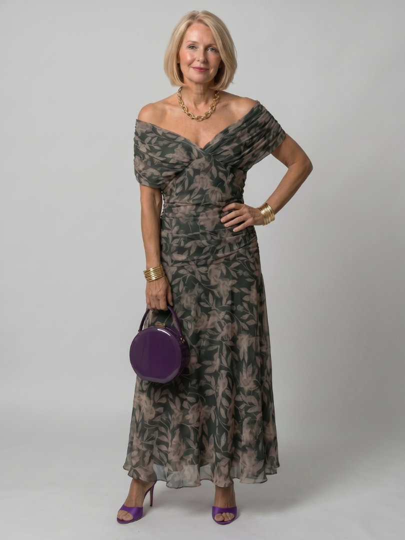 Women's Off-Shoulder Maxi Dress