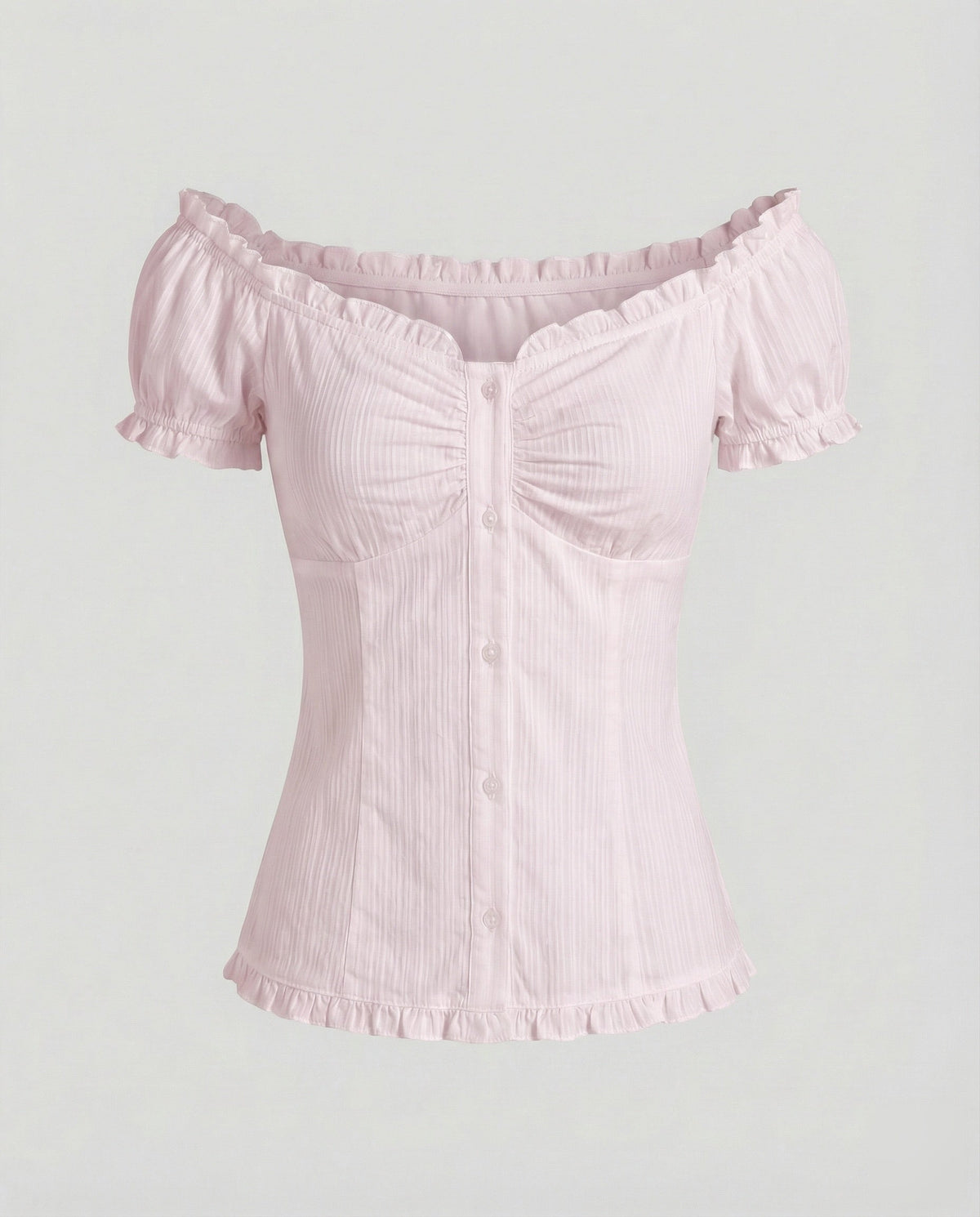 Women's Off-the-Shoulder Blouse with Puff Sleeves