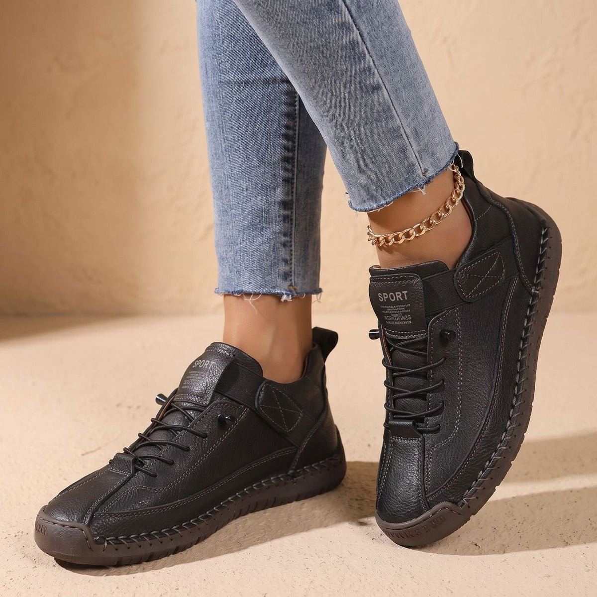 Women's Orthopedic Lace-Up Arch-Support Low-Top Sneakers