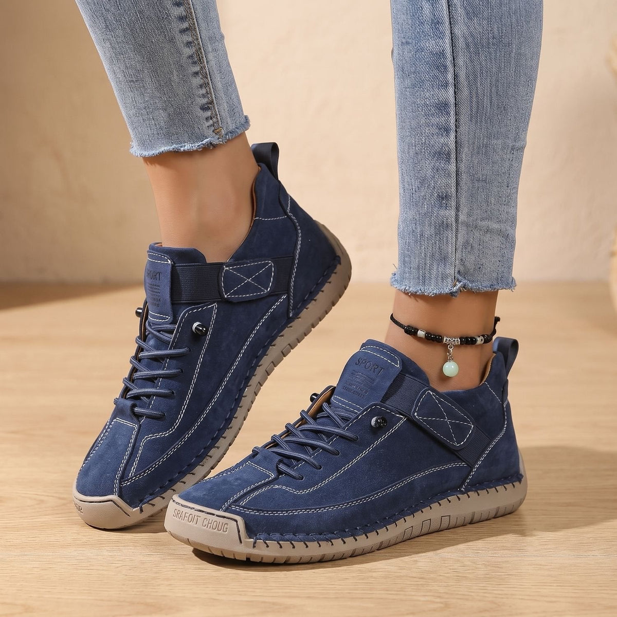 Women's Orthopedic Lace-Up Arch-Support Low-Top Sneakers