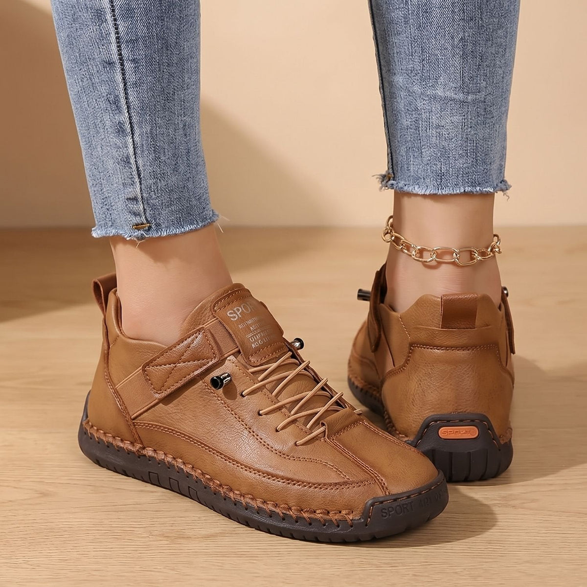 Women's Orthopedic Lace-Up Arch-Support Low-Top Sneakers