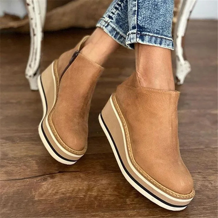 Women's Orthopedic Wedge Ankle Boots