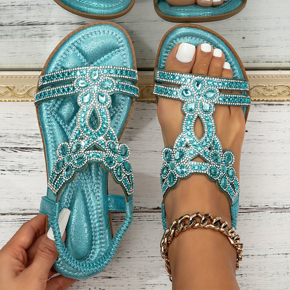 Women's Orthotic Sandals with Embellishments