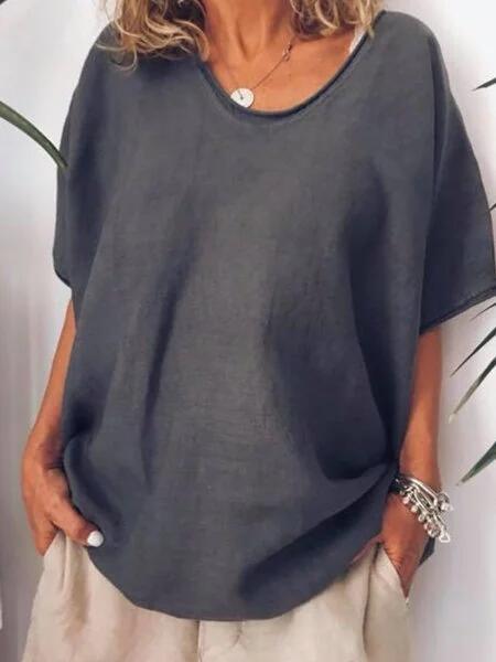 Women's Oversized Linen T-Shirt